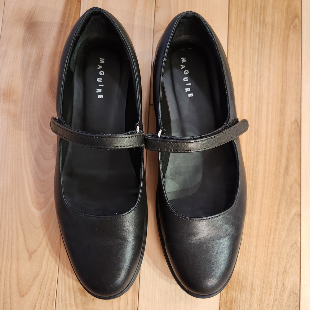 Sold-MAGUIRE Black Ballet Flats • 38